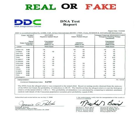 how to spot a fake dna test results